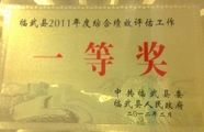 临武调查队荣获2011年度综合绩效评估工作一等奖.jpg